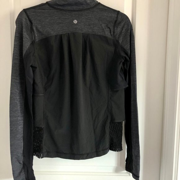 Black Lululemon long sleeve shirt with zipper - Picture 5 of 5